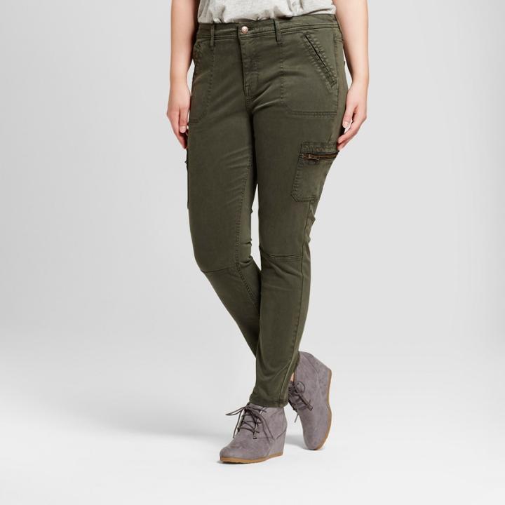 Women's Plus Size Utility Jeggings - Ava & Viv Fern