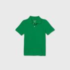 Petiteboys' Short Sleeve Stretch Pique Uniform Polo Shirt - Cat & Jack Green