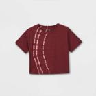 Girls' Boxy Tie-dye Short Sleeve T-shirt - Art Class