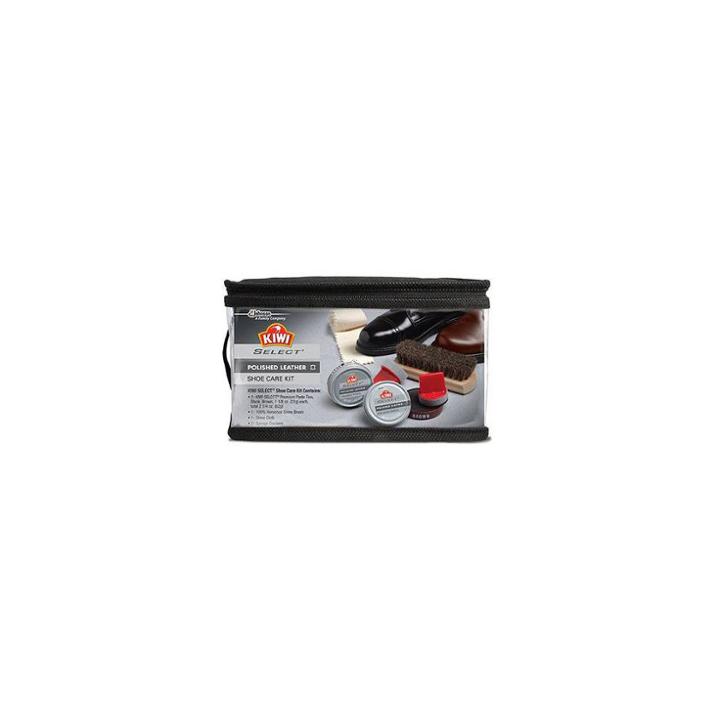 Kiwi Select Leather Care Travel Kit, Brown Black