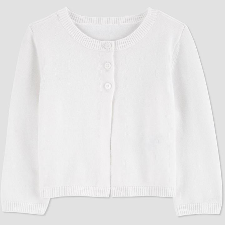 Baby Girls' Easter Dressy Cardigan - Just One You Made By Carter's White Newborn