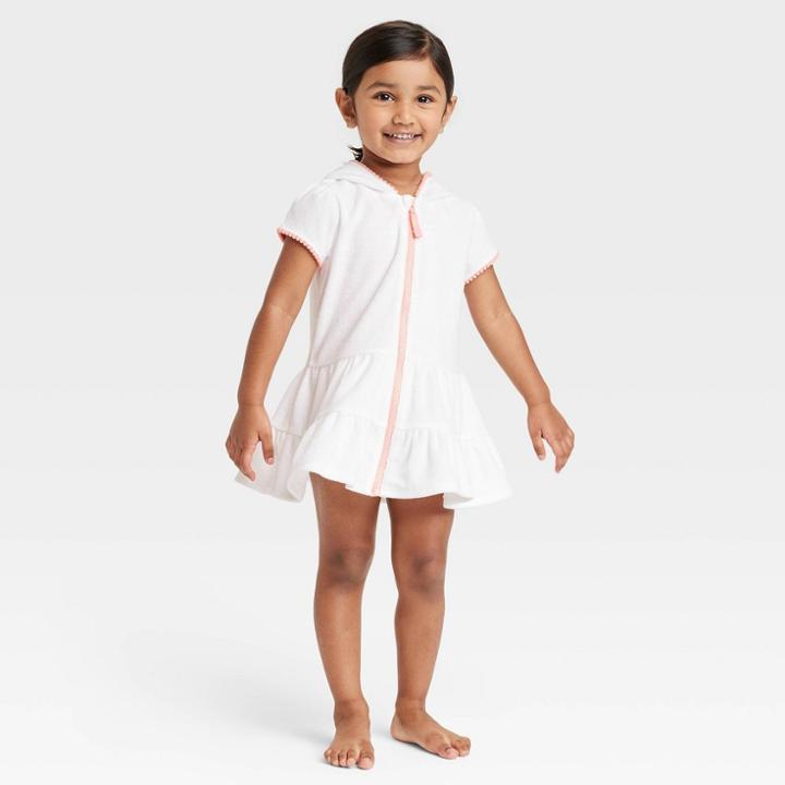 Toddler Girls' Cover Up Dress - Cat & Jack White