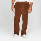 Men's Big & Tall Straight Fit Corduroy Trouser - Goodfellow & Co Stick Brown