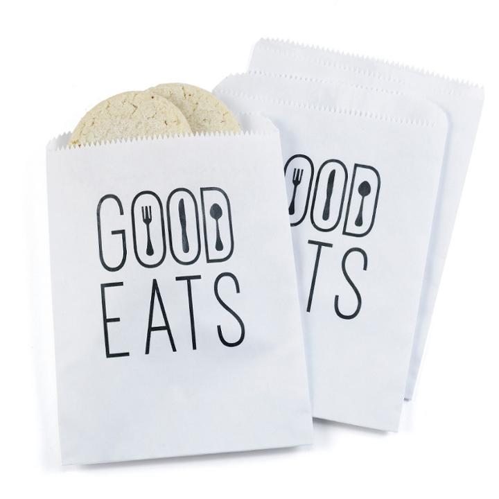 Hortense B. Hewitt 25ct Good Eats Treat Bags - White