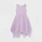Girls' Adaptive Tulle Dress - Cat & Jack Purple