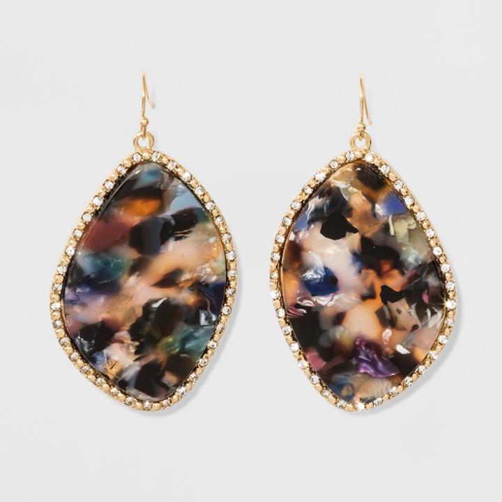 Sugarfix By Baublebar Resin Drop Earrings - Navy (blue)