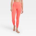 Women's High-waisted Seamless 7/8 Leggings - Joylab Coral
