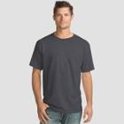 Hanes Men's 4pk Short Sleeve Comfort Wash T-shirt - Charcoal Heather