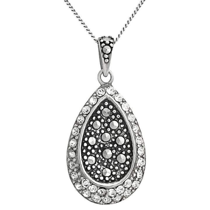 Target Marcasite Crystal Pendant -