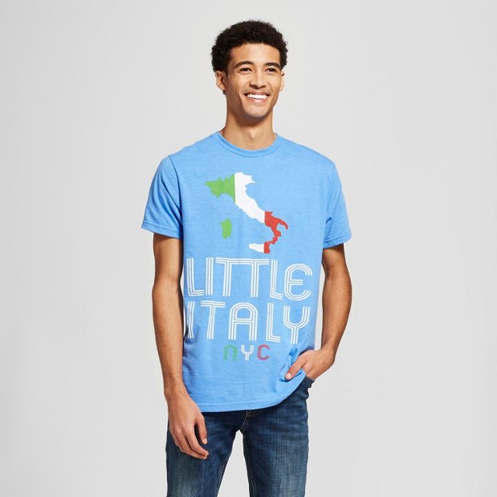 Men's Short Sleeve Little Italy Graphic T-shirt - Awake Blue