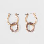 Pave Double Hoop Earrings - Wild Fable Purple,