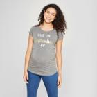 Maternity Due In September Short Sleeve Graphic T-shirt - Grayson Threads Charcoal Gray M, Infant Girl's