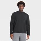 Men's Big & Tall Soft Gym Crewneck Sweatshirt - All In Motion Black Heather Xxxl