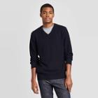 Men's Standard Fit V-neck Sweater - Goodfellow & Co Navy S, Size: