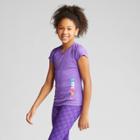 Umbro Girls' Graphic Logo Tech T-shirt - Purple