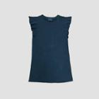 Women's Flutter Short Sleeve T-shirt Dress - Universal Thread Navy