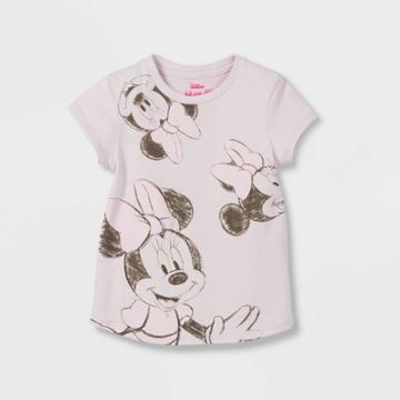 Mickey Mouse & Friends Toddler Girls' Minnie Mouse Printed T-shirt -