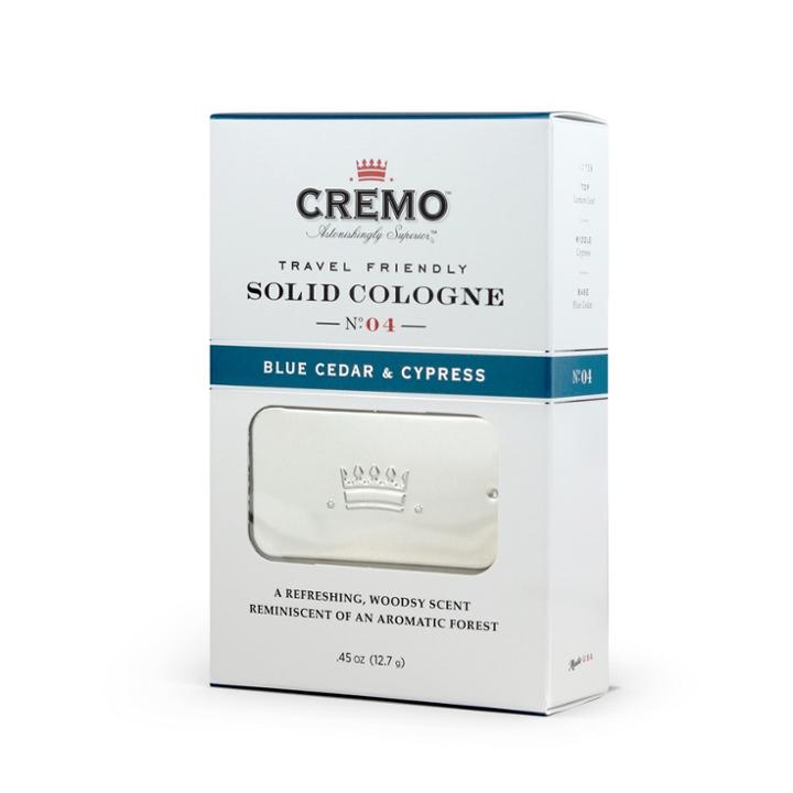 Cremo Solid Cologne Blue Cedar And Cypress - .45oz