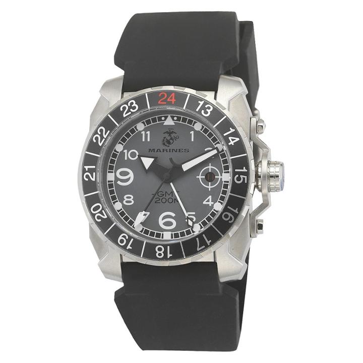Men's' Wrist Armor U.s. Marine Corps C3 Swiss Quartz Watch - Gray,