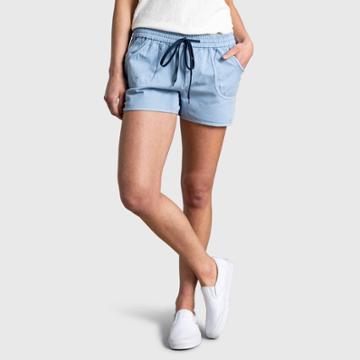 Women's United By Blue 3 Organic Chambray Pull-on Shorts - Chambray Indigo