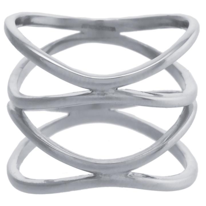 Target Women's Sterling Silver Double X Ring Size