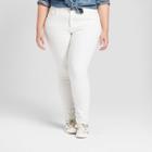 Women's Plus Size Skinny Jeans - Universal Thread White