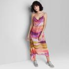 Women's Sleeveless Shark Bite Hem Dress - Wild Fable Striped Xs, Multicolor