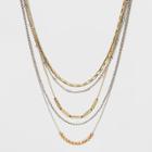 Multi Layer Mixed Chain Necklace - Universal Thread,