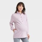 Button-front Maternity Sweatshirt - Isabel Maternity By Ingrid & Isabel