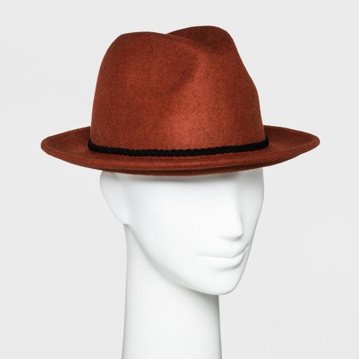 Women's Fedora - Universal Thread Rust (red)