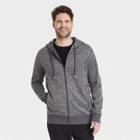 Men's Standard Fit Full-zip Hooded Sweatshirt - Goodfellow & Co Gray