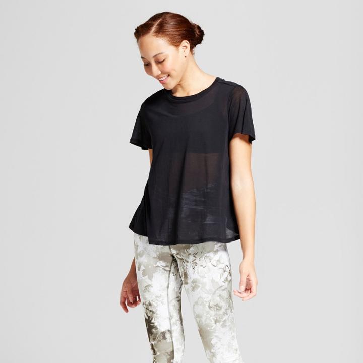 Women's Flutter Back T-shirt - Joylab Black