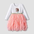 Toddler Girls' Disney Moana Solid Tutu Dress - Off-white