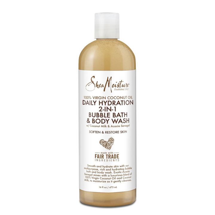 Sheamoisture Virgin Coconut Oil Daily Hydration 2-in-1 Bubble Bath And Body Wash