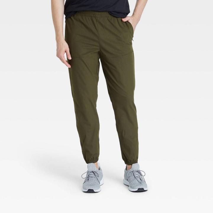 Men's Utility Tapered Jogger Pants - All In Motion Olive Green