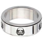 Men's Star Wars Stormtrooper Stainless Steel Spinner Ring (9),