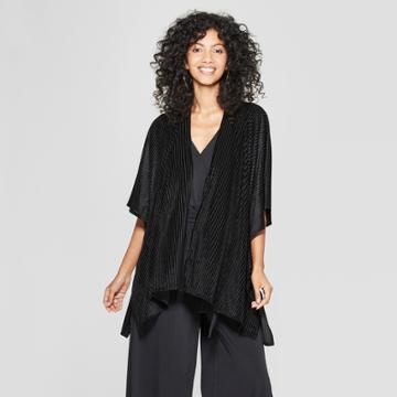 Estee & Lilly Women's Textured Striped Velvet Kimono - Estee &