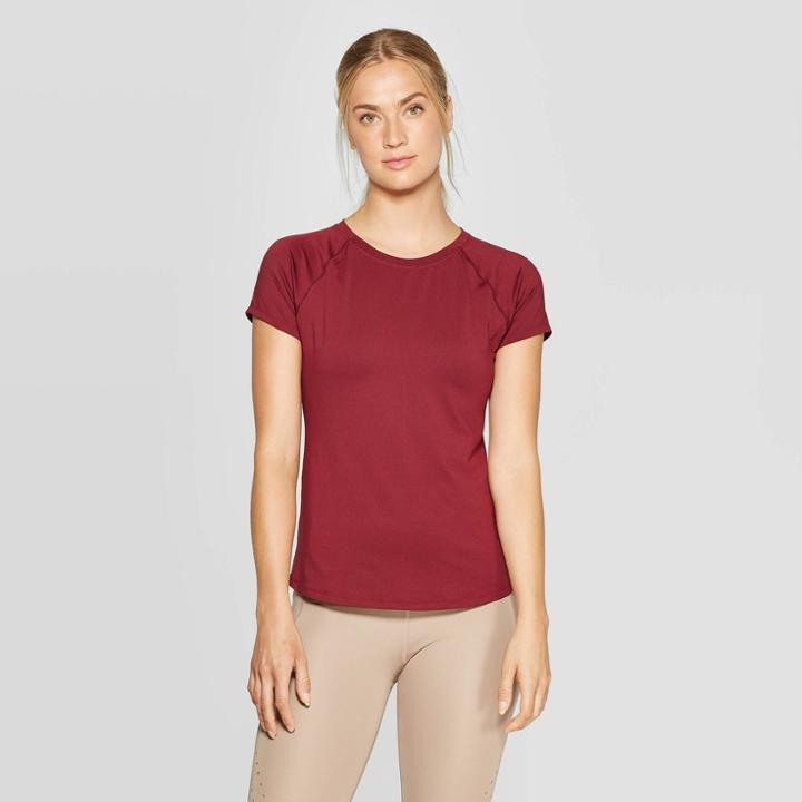 Petitewomen's Soft Tech Short Sleeve T-shirt - C9 Champion Dark Berry M, Size: Medium, Dark Pink