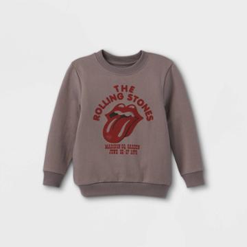 The Rolling Stones Toddler Boys' Rolling Stones Fleece Pullover - Gray