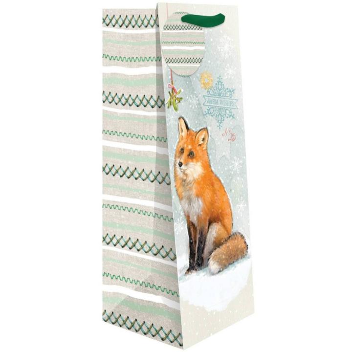 Lang 1ct Woodland Christmas Bottle Gift Bag