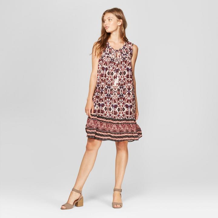 Johnpaulrichard Women's Floral Print Dress With Tassel - John Paul Richard - Pink S, Off-white