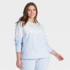 Women's Plus Size Tie-dye Sweatshirt - Universal Thread Purple/white