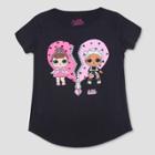 Plus Size Girls' L.o.l. Surprise! Short Sleeve T-shirt - Black