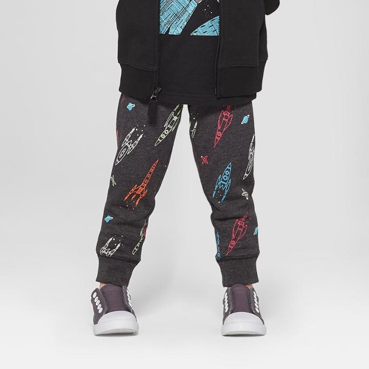 Toddler Boys' Jogger Pants - Cat & Jack Black