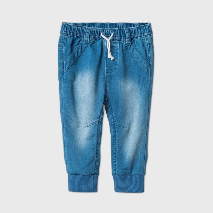 Baby Boys' Long Jogger Jeans - Cat & Jack Light Denim