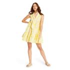 Women's Floral Tiered Dress - Lisa Marie Fernandez For Target Yellow/white Xxs