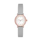 Women's Value Clean Dial Strap Watch - A New Day Rose Gold/gray