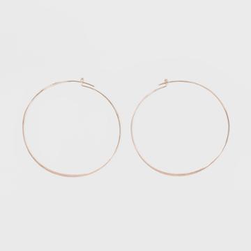 Target Large Thin Hoop Earrings - A New Day Rose Gold