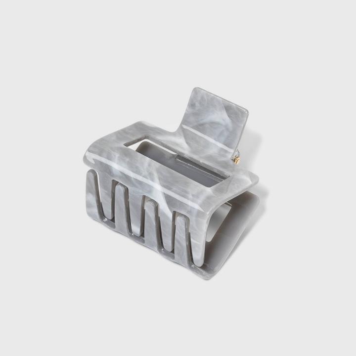 Rectangle Claw Clip - A New Day Gray