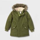 Toddler Long Sleeve Parka Jacket - Cat & Jack Olive Green